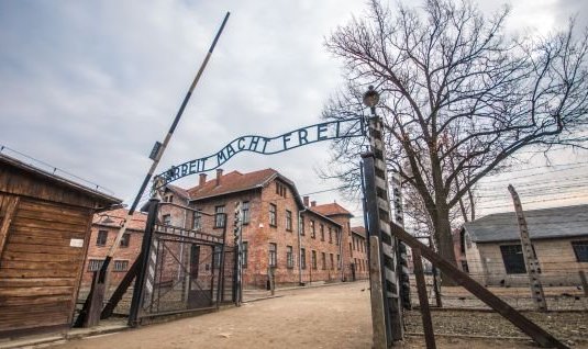 Den tidigare koncentrationslägret i Auschwitz