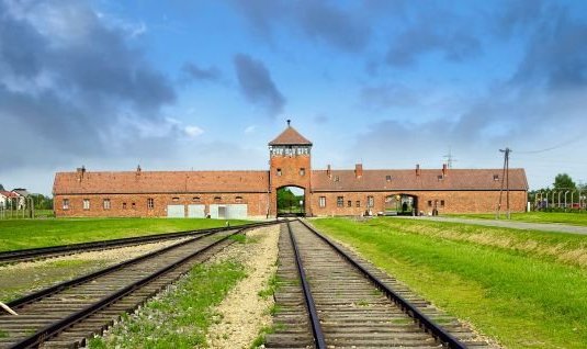 Den tidigare koncentrationslägret i Birkenau